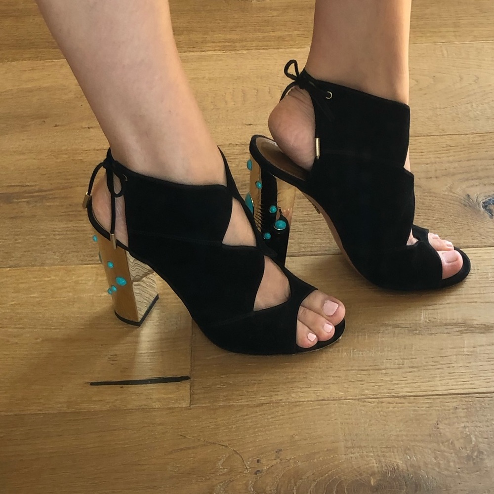 Aquazzura black heels, size 38